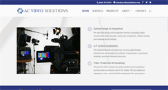 Desktop Screenshot of acvideosolutions.com